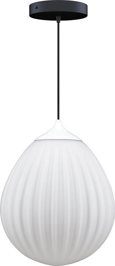 Závěsná lampa Around The World bílo-černá