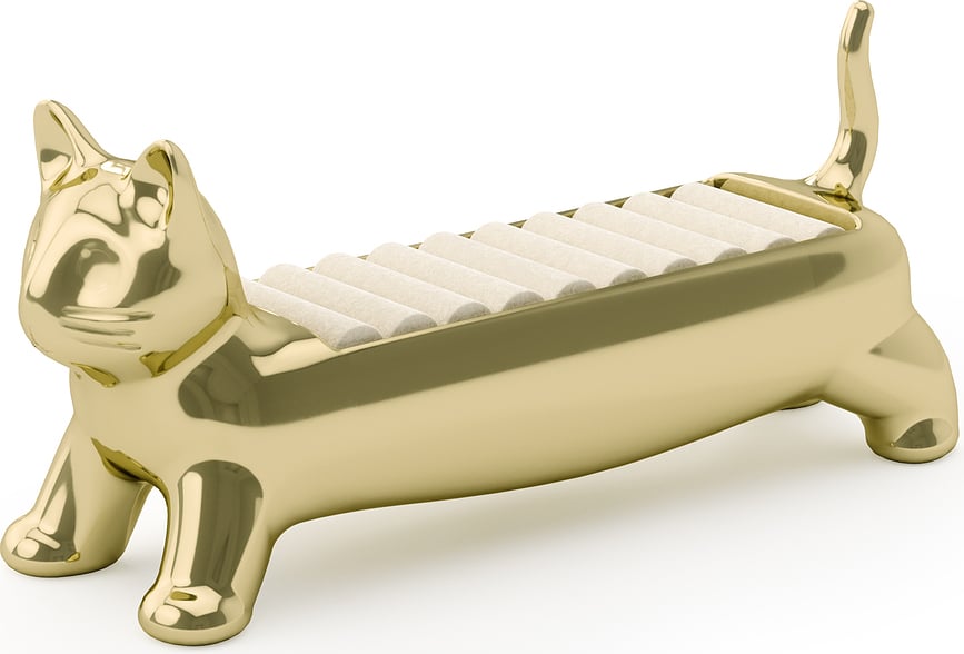 Ali Cat Stalak za prstenje srebrni