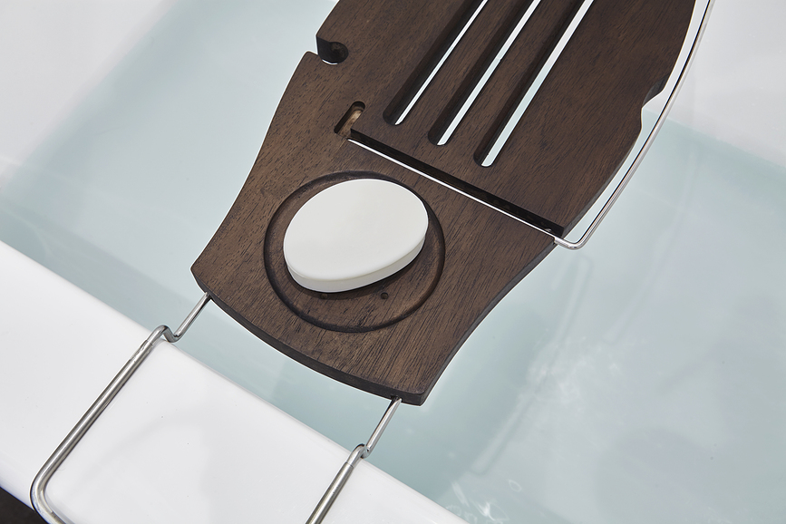 Bandeja para bañera Aquala, de madera clara
