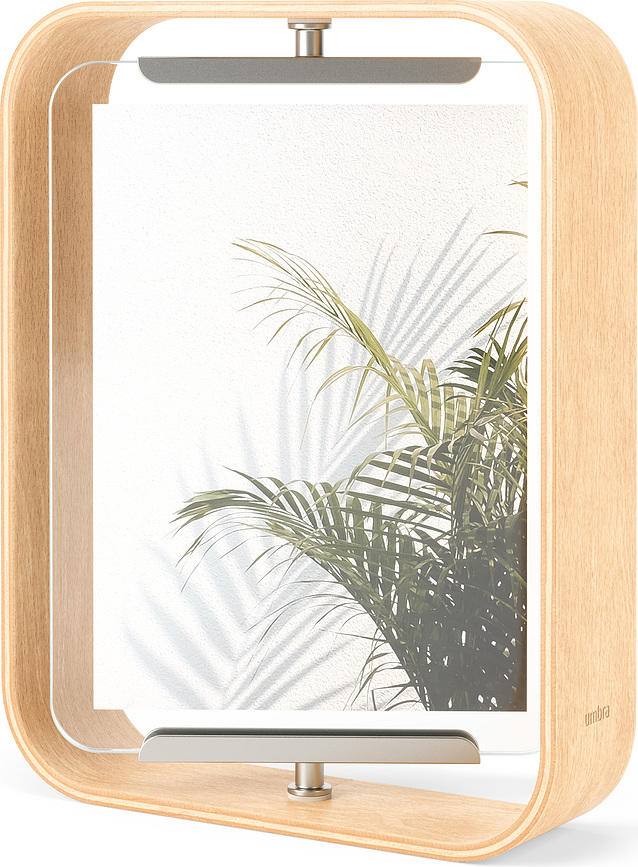 Bellwood Cadre Photo double face, bois clair