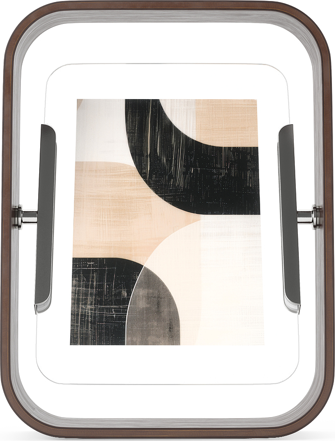 Bellwood ΚΟΡΝΙΖΑ διπλής όψης, 10 x 15 cm, καρυδί