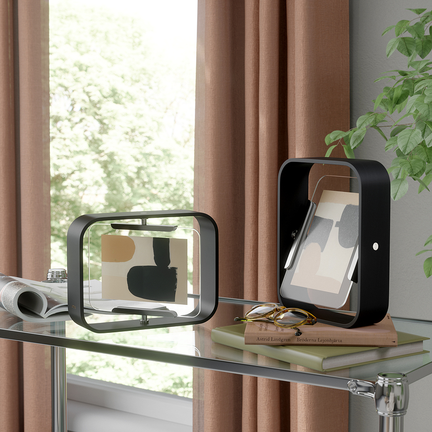 Bellwood ΚΟΡΝΙΖΑ διπλής όψης, 10 x 15 cm, καρυδί