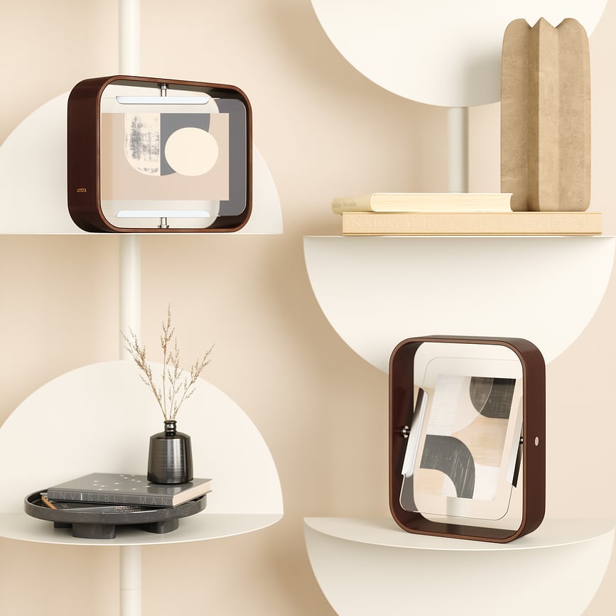 Bellwood Okvir za slike dvostrani 10 x 15 cm orah