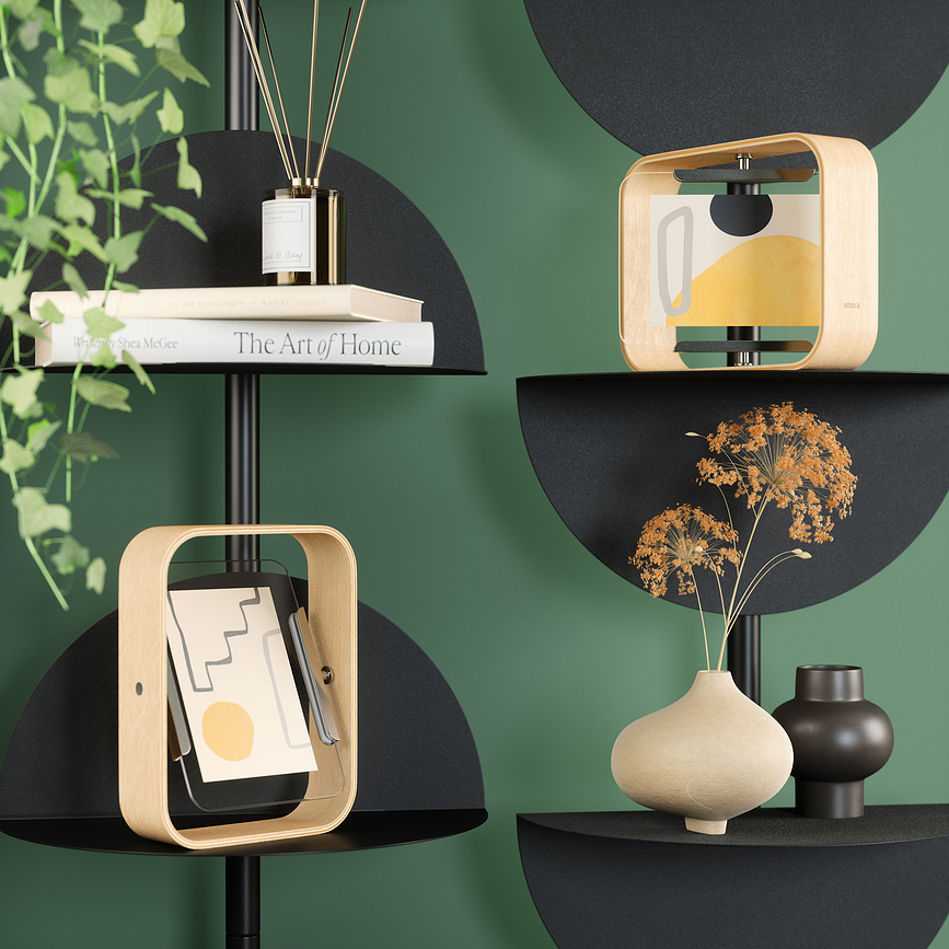 Bellwood Okvir za slike, 10 x 15 cm, dvostranski, oreh