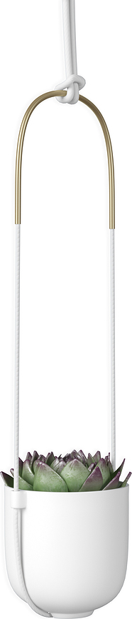 Bolo Γλάστρα κρεμαστή, λευκή