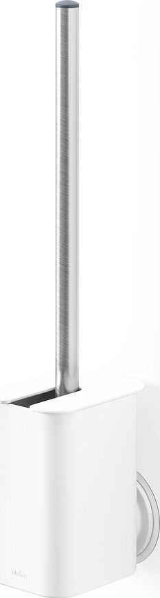 Brosse WC flexible adhésive, blanche