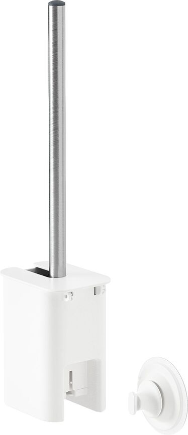 Brosse WC flexible adhésive, blanche