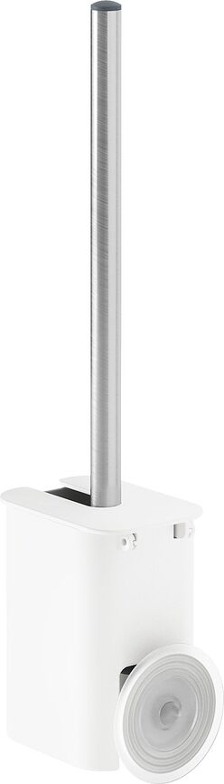 Brosse WC flexible adhésive, blanche