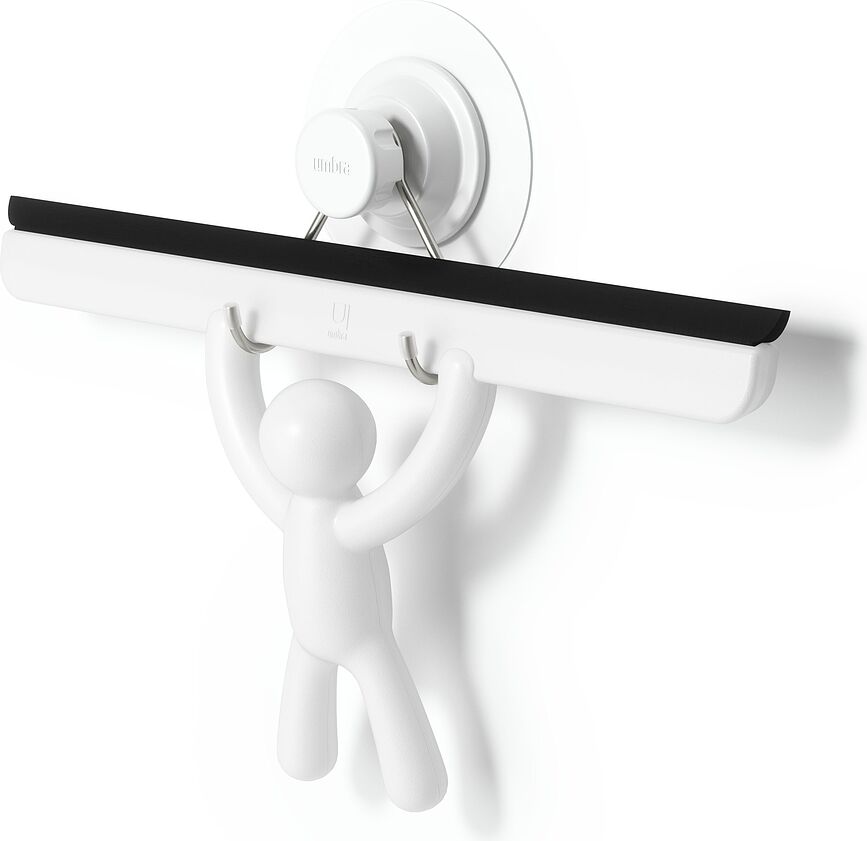 Buddy Adhesive Brisalnik za kopalnico, bel