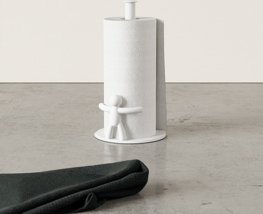 Buddy Porte-Serviette en Papier, blanc