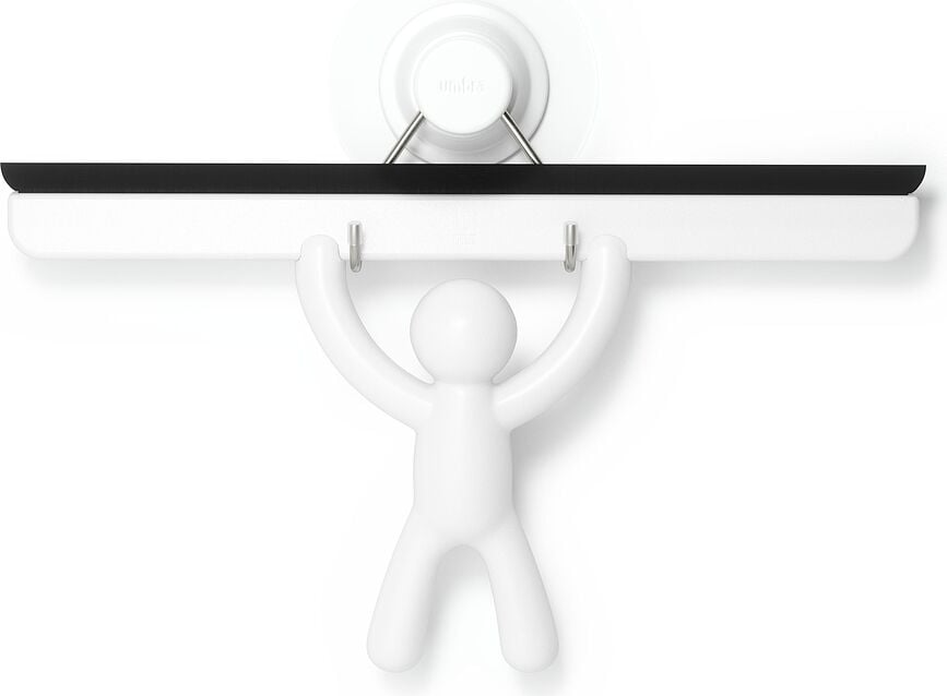 Buddy Σκούπα Ντους αυτοκόλλητη, λευκή