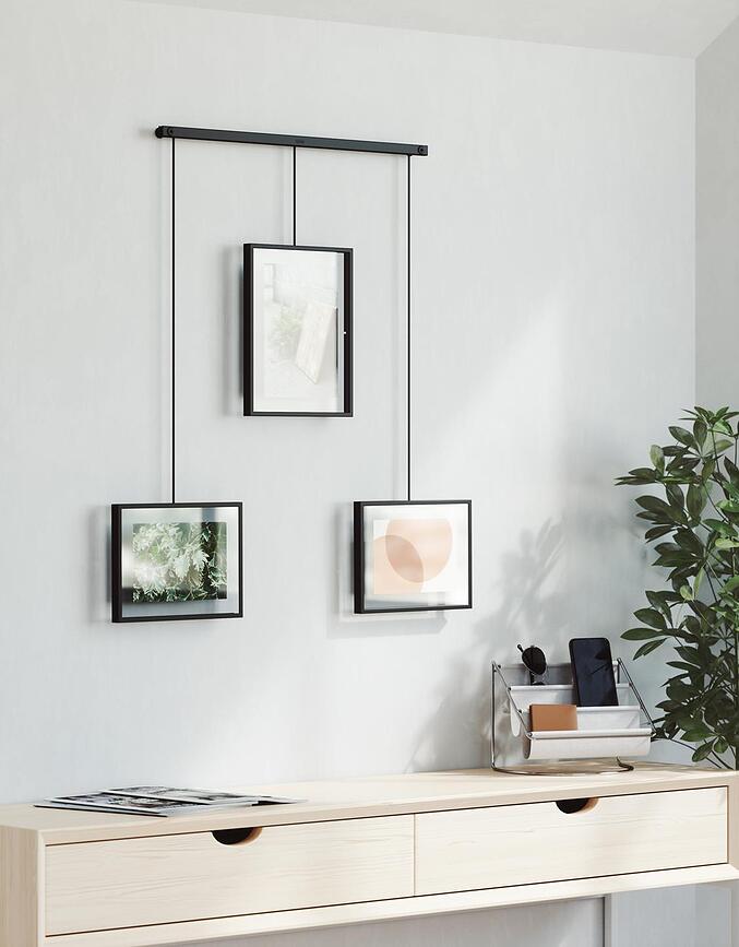 Marco Colgante triple Exhibit, negro