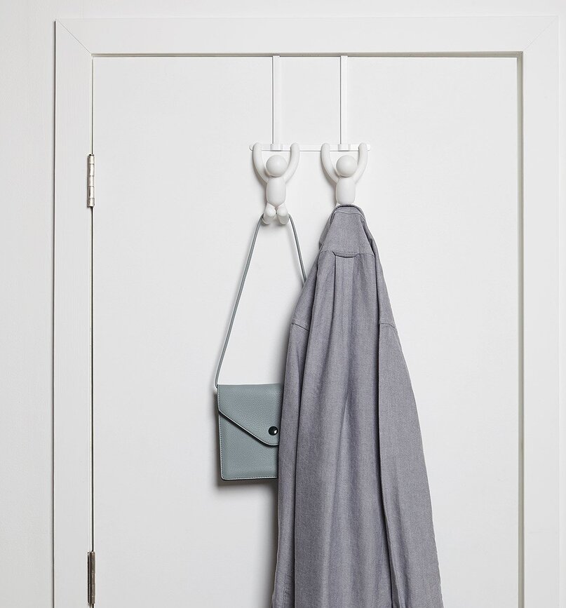 Colgador de puerta Buddy, negro