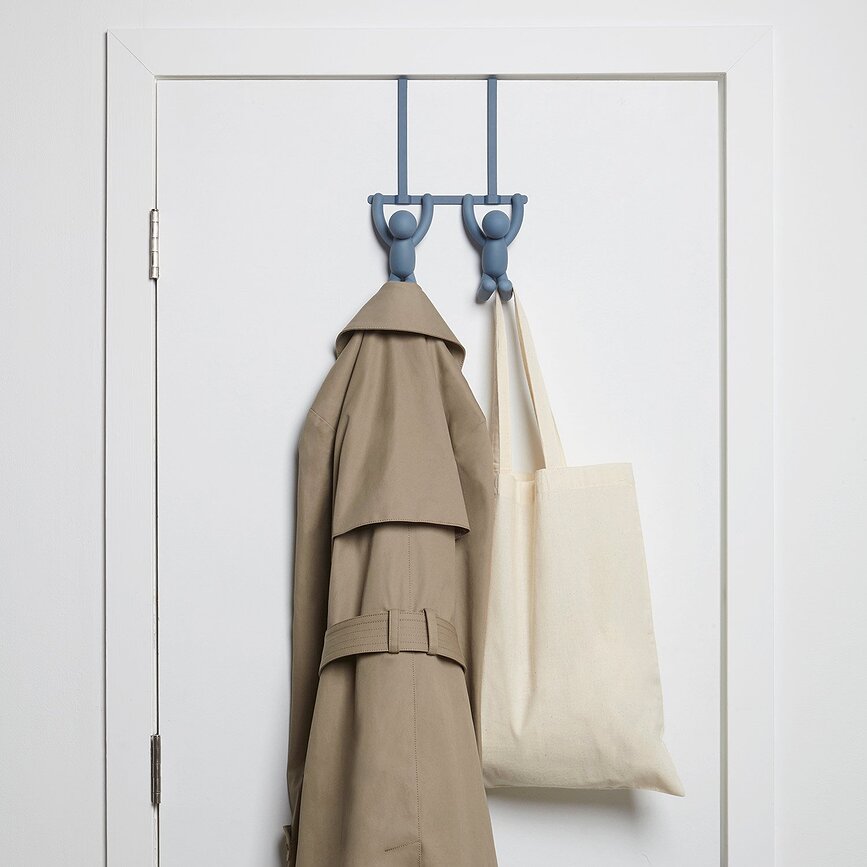 Colgador de puerta Buddy, negro