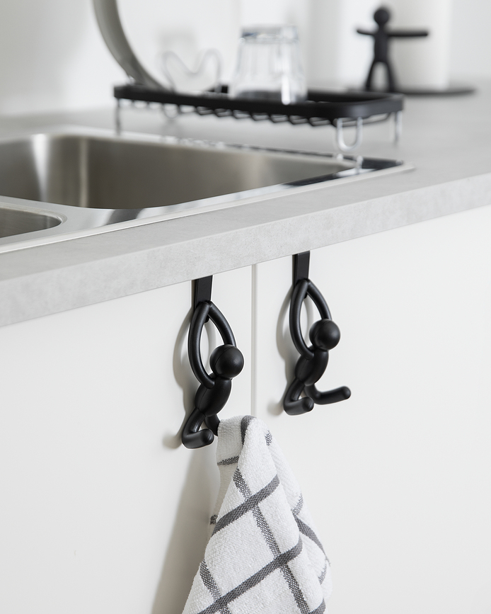 Colgadores para Puerta Buddy, blancos, 2 unidades