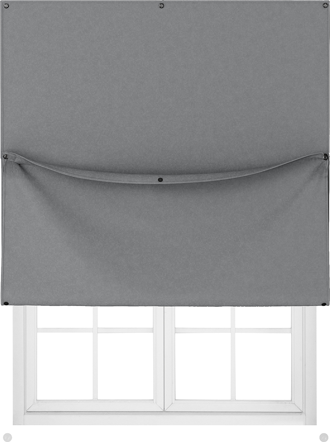 Cortina Panel Nightfall, 122 x 142 cm, gris