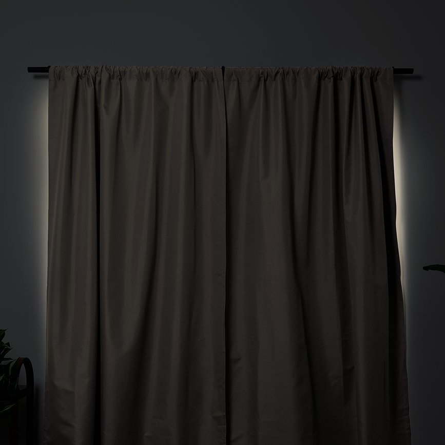 Cortinas para salón, 132 x 213 cm, azul oscuro, Pack de 2