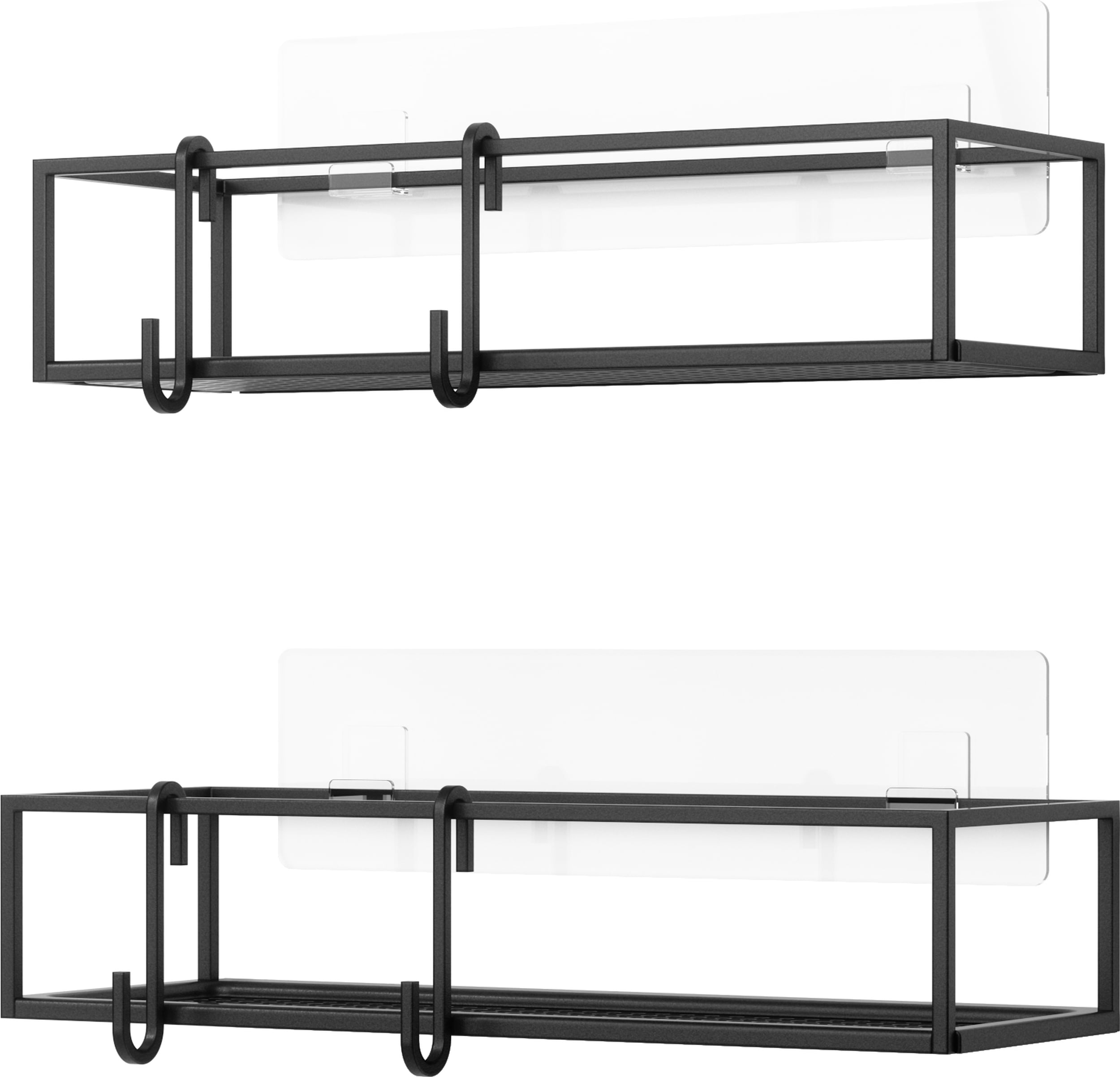 Cubiko Duschregale schwarz 2 St.