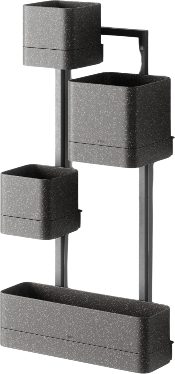 Cubiko Wandblumenkasten schwarz