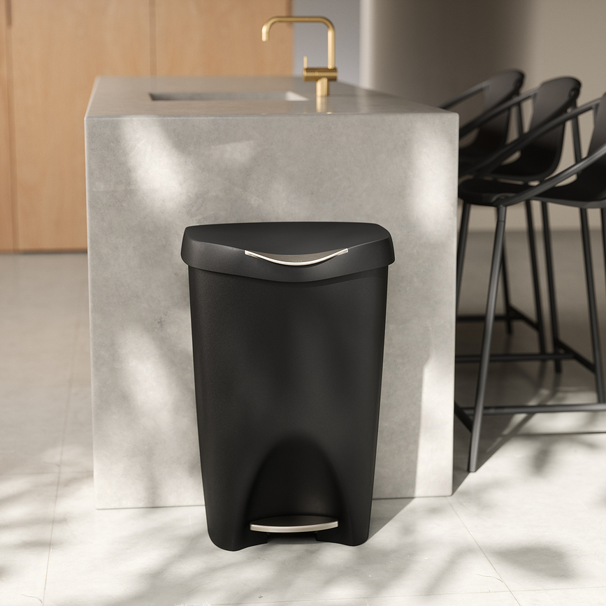 Cubo de basura Brim, 50 L, negro