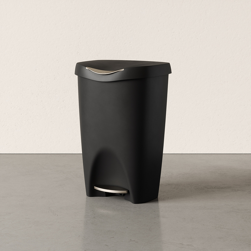 Cubo de basura Brim, 50 L, negro