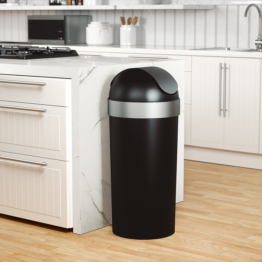 Cubo de Basura Venti, 62 L, negro