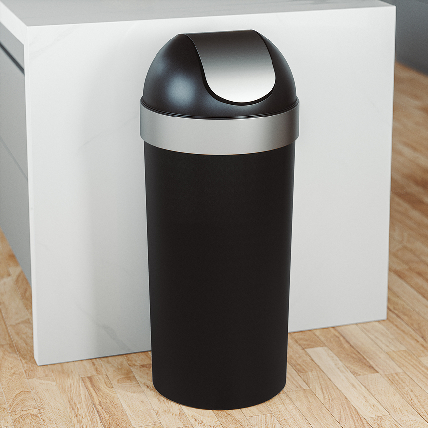 Cubo de Basura Venti, 62 L, negro