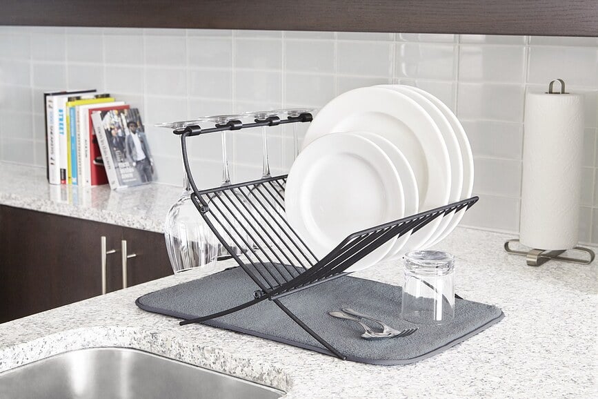 Escurreplatos con soporte para copas Xdry