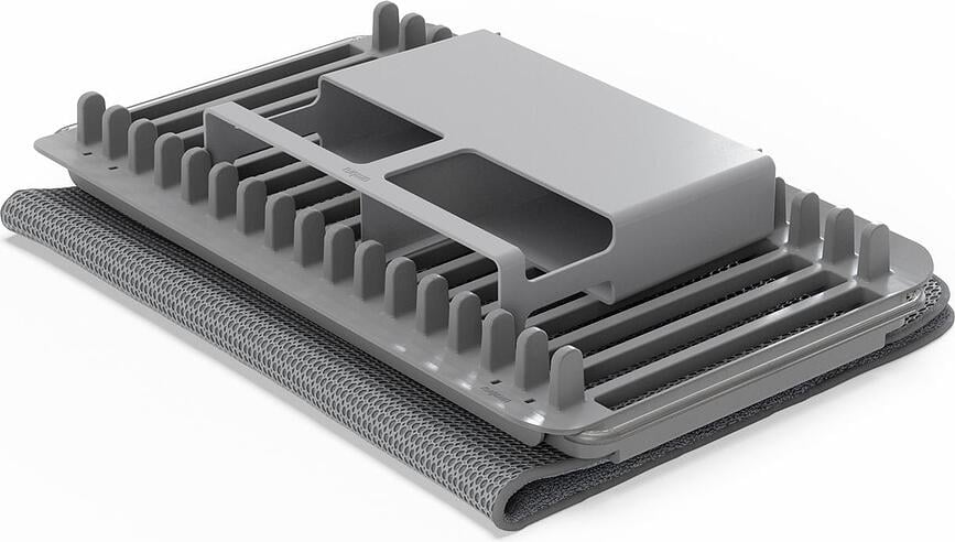 Secaplatos Udry, gris, con asa