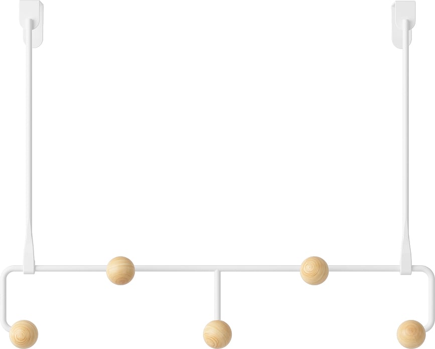 Estique Obešalnik za vrata S, bel