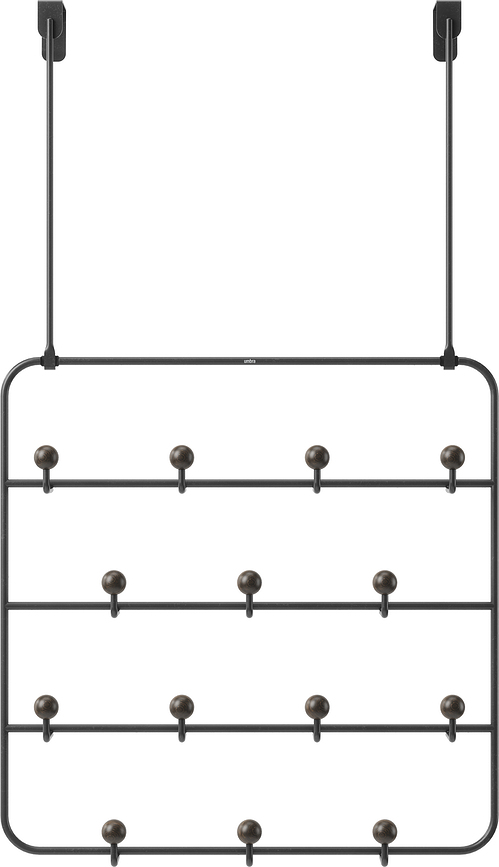 Estique Patère de porte, noire