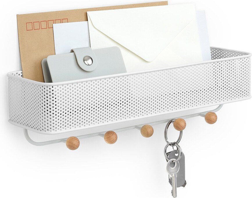 Estique Porte-manteau pour accessoires et vêtements, blanc