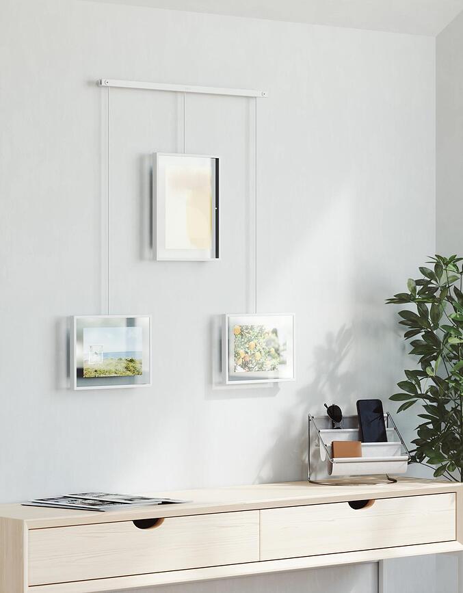 Exhibit Κρεμαστή Κορνίζα τριπλή, μαύρη