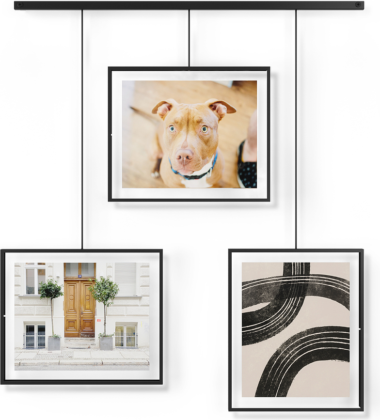 Exhibit Porte-Photos Mural triple, 20 x 25 cm