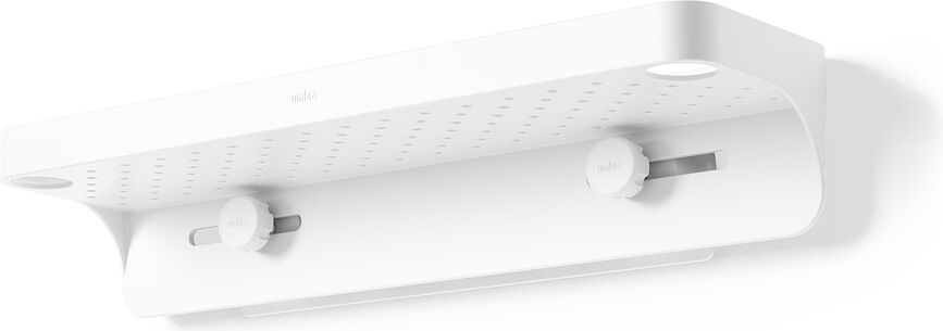 Flex Adhesive Bathroom shelf white wall mounted