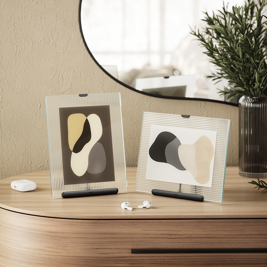 Flute Cadre Photo 13 x 18 cm, noir