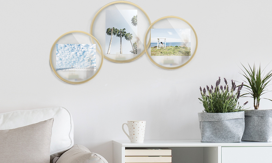 Infinity Κορνίζα στρογγυλή, 13 x 18 cm, μαύρη