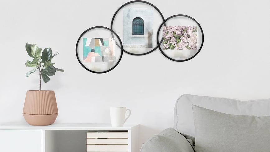 Infinity Okvir za Slike okrugli 13 x 18 cm crni