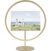 Infinity Picture frame 10 x 15 cm round dull brass