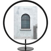 Infinity Picture frame 13 x 18 cm round black