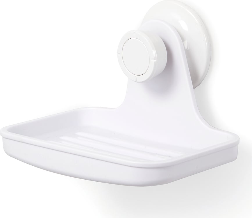 Jabonera de pared adhesiva Flex Adhesive, blanca