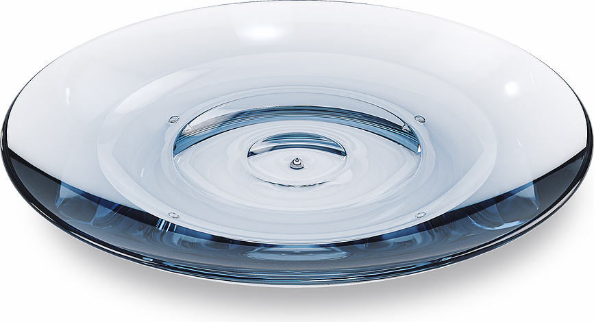 Jabonera Droplet, azul