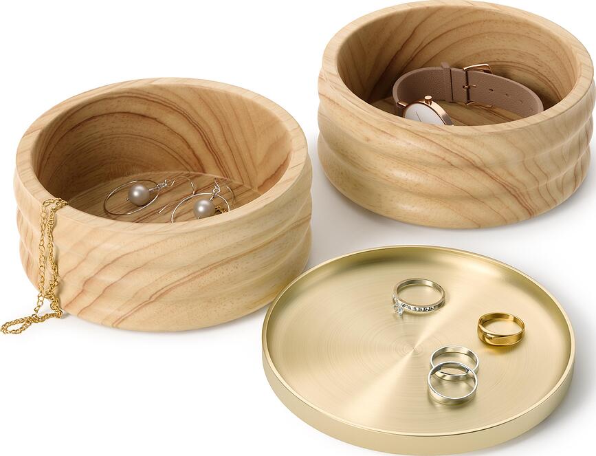 Joyero Tesora Wood, natural