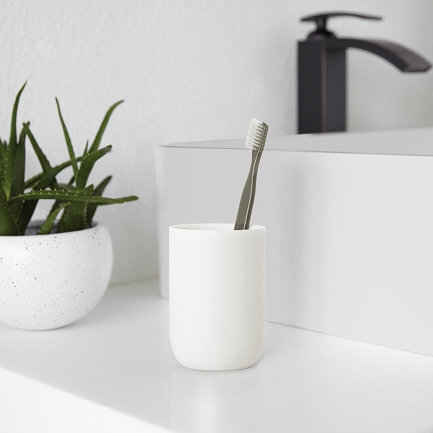 Junip Gobelet de salle de bain, noir