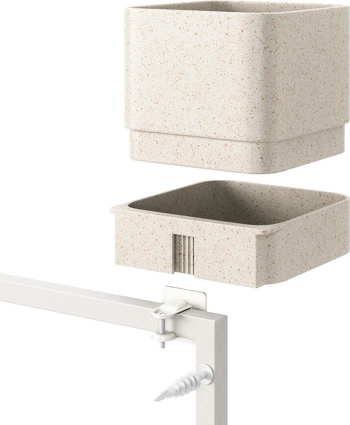 Macetero de Pared Cubiko, arena