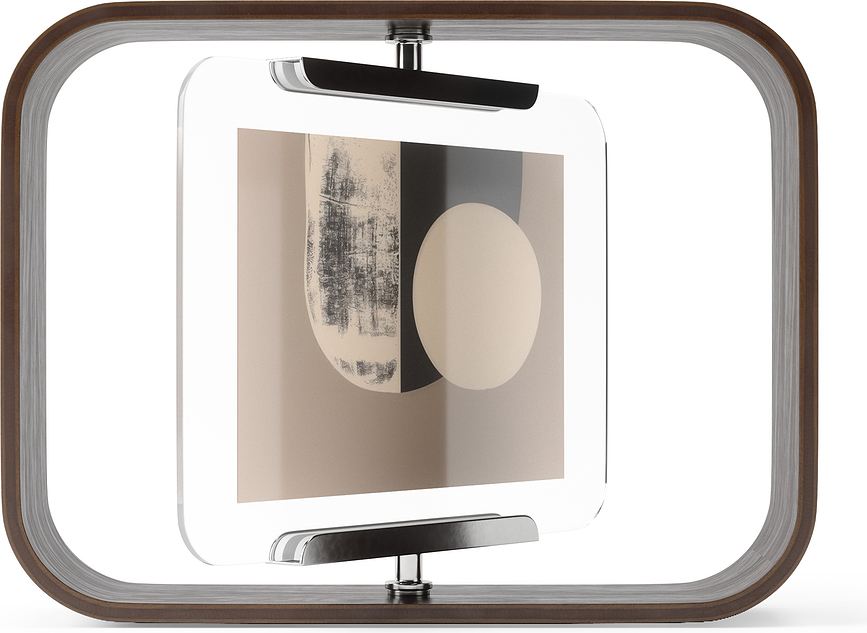 Marco de fotos de nogal Bellwood, 10 x 15 cm, doble cara