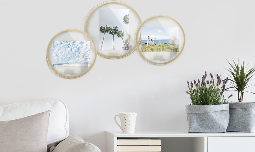 Marco de Fotos Infinity, 10 x 15 cm, redondo, negro