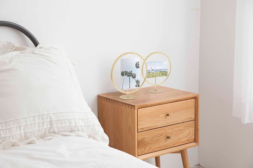 Marco de fotos redondo Infinity, 13 x 18 cm, negro