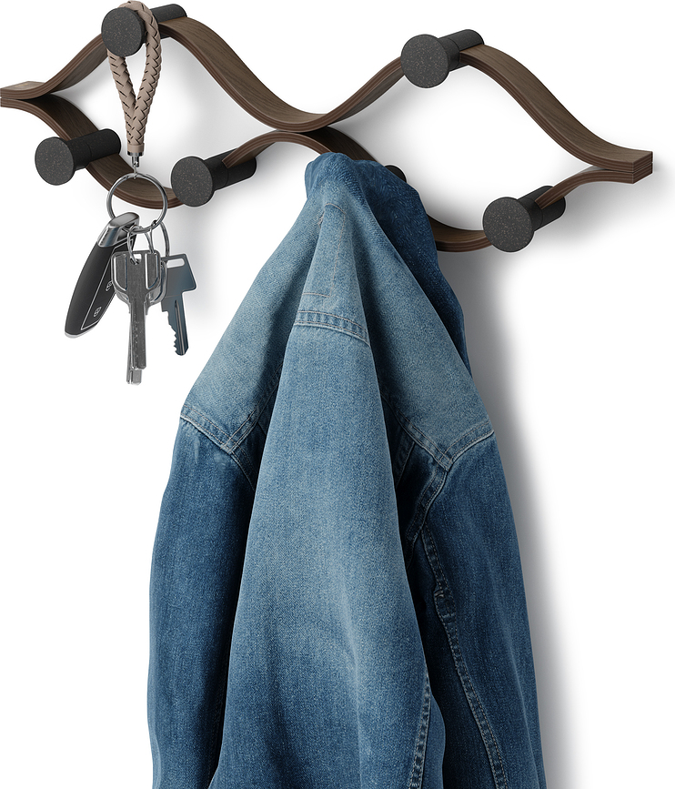 Montage Porte-Manteau mural, naturel