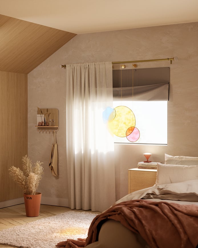 Nightfall Panel Zavjesa 122 x 142 cm siva